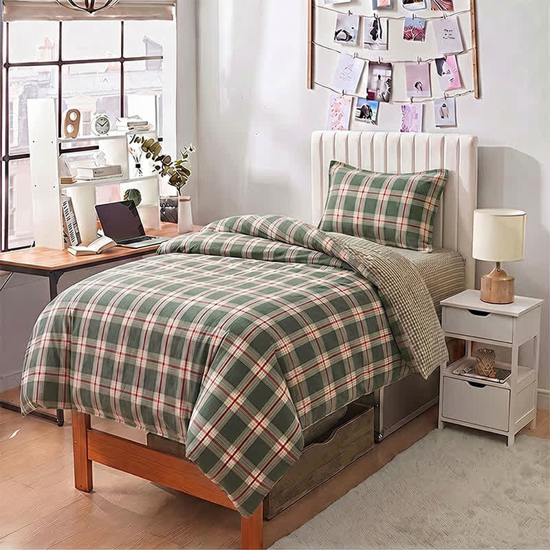 Heritage Plaid Twin XL Dorm Bedding Set - image 1