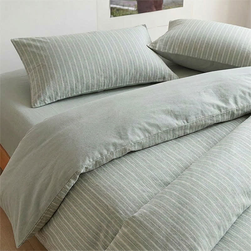 Nordic Stripe Cotton Twin XL Bedding Set - image 14
