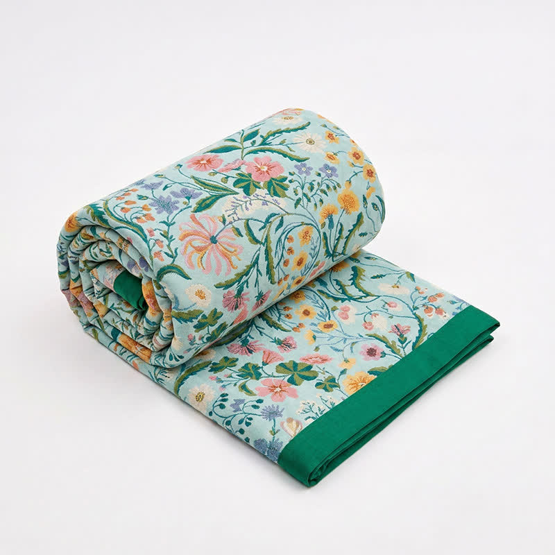 Meadow Reversible Cotton Mulin Blanket Quilt - image 0