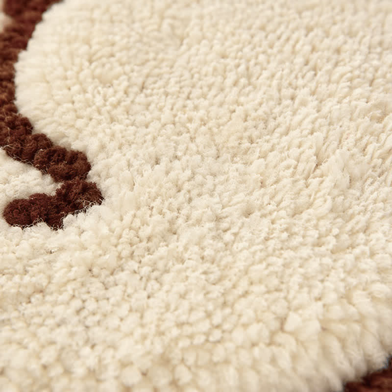 Curled Cat Faux Cashmere Seat Cushion - image 5