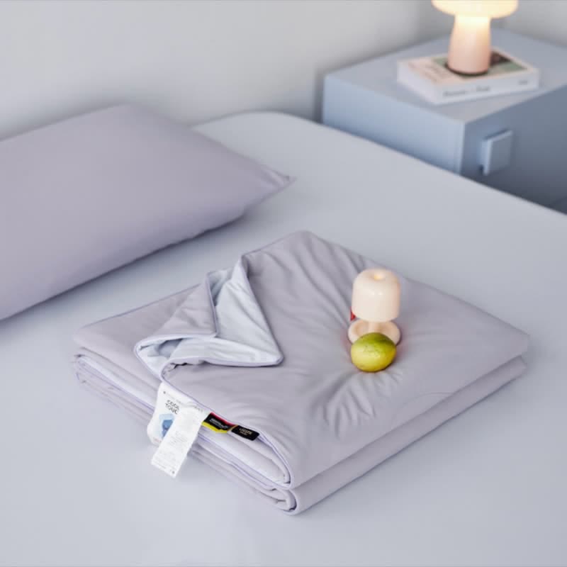 Nordic Cooling Lightweight Summer Comforter - Dusty Purple - 79" × 91" - image 8