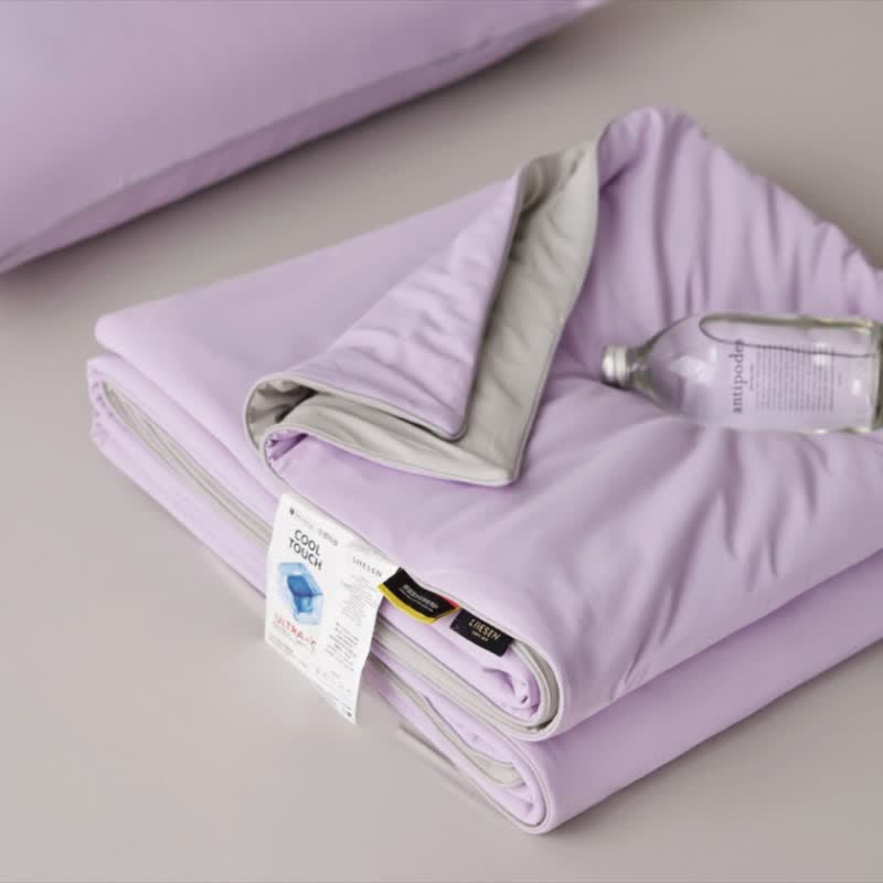 Nordic Cooling Lightweight Summer Comforter - Soft Purple - 79" × 91" - image 12