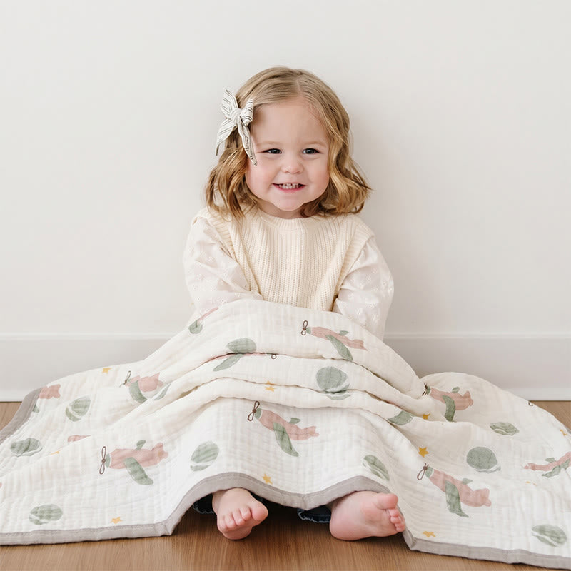 Little Sky Adventure Cotton Muslin Blanket - image 3