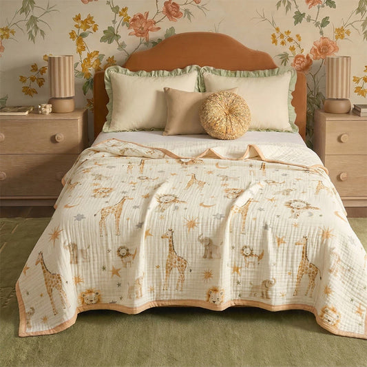 Animal Kingdom Cotton Muslin Blanket - image 0