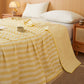 Textured Plaid Woven Bedspread with Scalloped Edge - Yellow - 79" × 91" - image 12