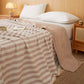 Textured Plaid Woven Bedspread with Scalloped Edge - Coffee - 79" × 91" - image 24