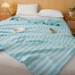 Textured Plaid Woven Bedspread with Scalloped Edge - image 1
