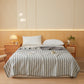 Textured Plaid Woven Bedspread with Scalloped Edge - image 8