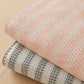 Textured Plaid Woven Bedspread with Scalloped Edge - image 23