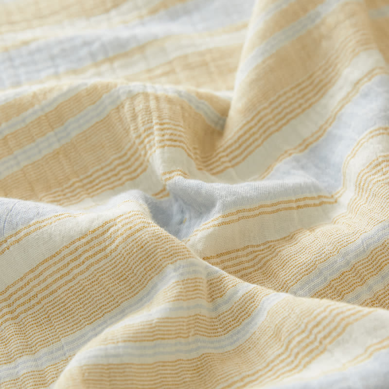 Soft Stripe Reversible Cotton Bedspread - image 3