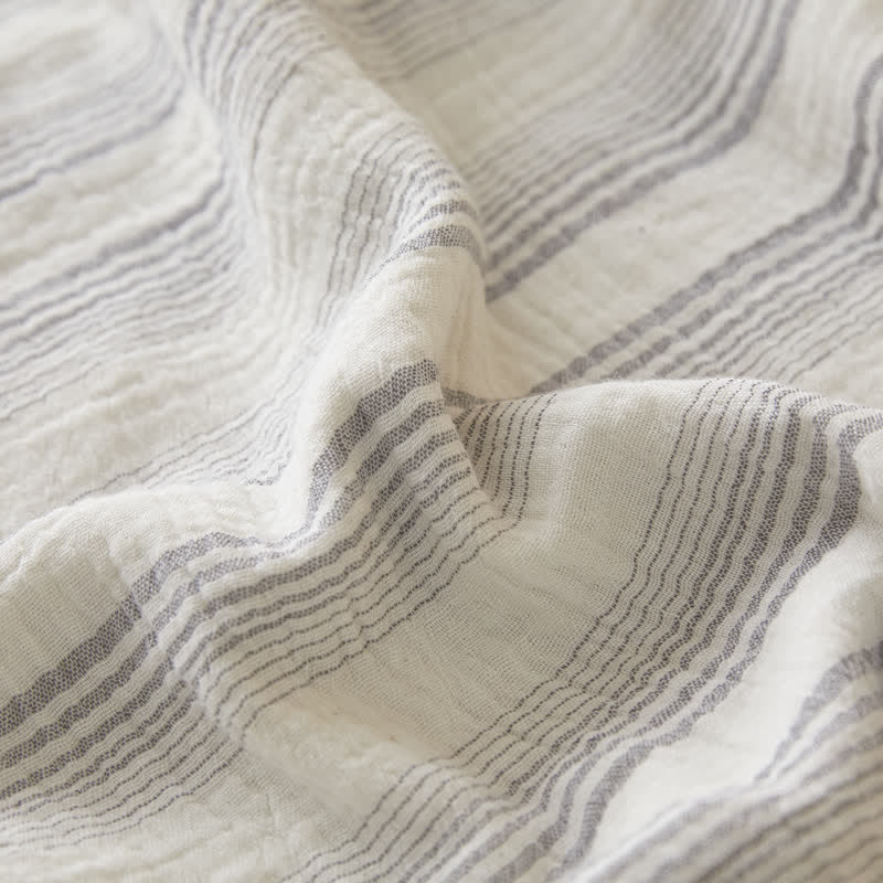 Soft Stripe Reversible Cotton Bedspread - image 18