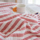 Blush Stripe Quilted Cotton Summer Quilt - image 3