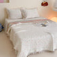 Cream Confetti Dot Washed Lyocell Lightweight Quilt - image 1