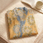 Vintage Sunflower Cotton Kimono Bathrobe - image 5