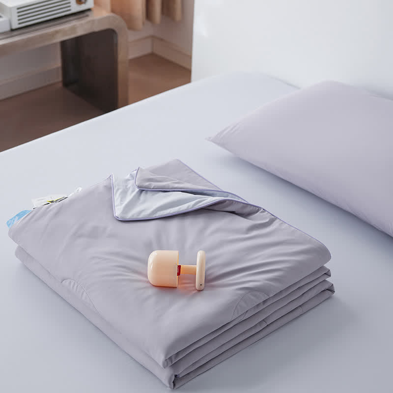 Nordic Cooling Lightweight Summer Comforter - Dusty Purple - 79" × 91" - image 18
