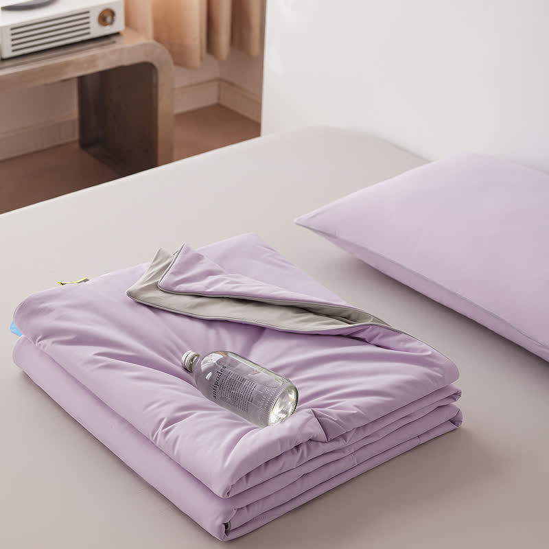 Nordic Cooling Lightweight Summer Comforter - Soft Purple - 79" × 91" - image 30