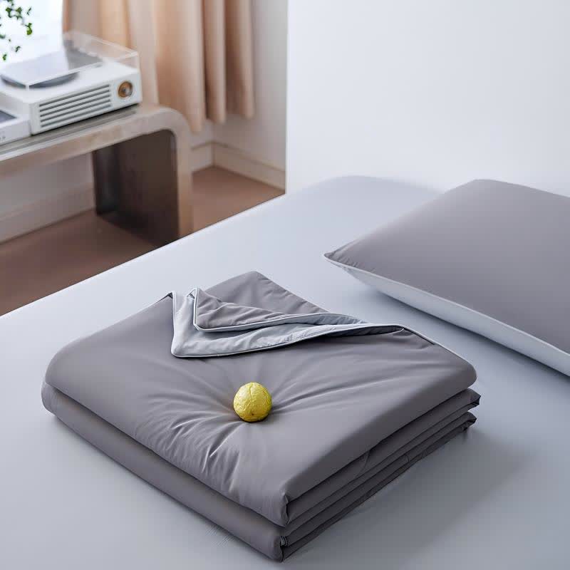 Nordic Cooling Lightweight Summer Comforter - Grey - 79" × 91" - image 24