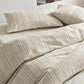 Minimalist Fine Stripe Neutral College Bedding Set - image 10