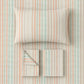 Pastel Pinstripe Minimalist Dorm Bedding Set - image 1