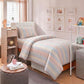 Pastel Pinstripe Minimalist Dorm Bedding Set - image 9