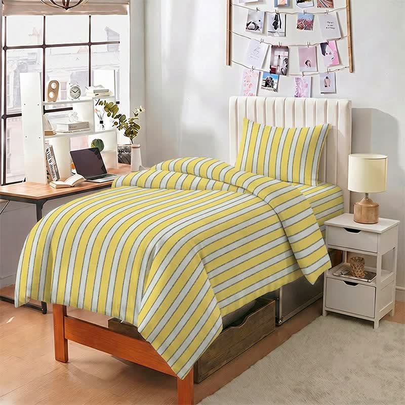 Modern Two-Tone Stripe Bedding Set - image 2