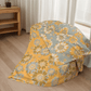 Vintage Orange Sunflower Cotton Blanket - image 3