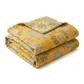 Vintage Orange Sunflower Cotton Blanket - image 7
