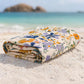 Botanical Floral 4-Layer Muslin Beach & Bath Towel - image 7