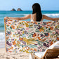 Floral 4-Layer Muslin Cotton Beach & Bath Towel - image 4