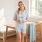 Sky Blue Puppy Print  Pajama Set - image 3