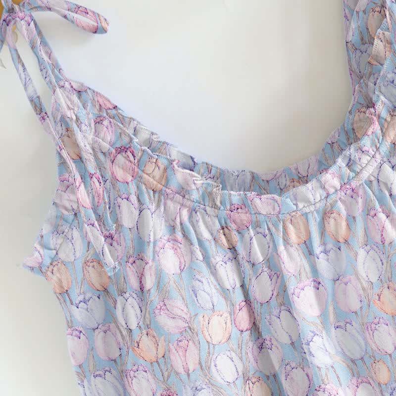 Tulip Tie Strap Cami Lounge Set - image 1