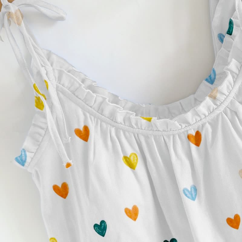 Sweetheart Print Spaghetti Strap Loungewear - image 2