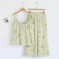 Ditsy Floral Spaghetti Strap Loungewear - Ivory - XL - image 4