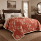 Red Ginkgo Leaf Pattern Cotton Blanket - image 4