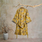 Vintage Ginkgo Leaf Cotton Double Gauze Robe - image 1