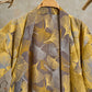Vintage Ginkgo Leaf Cotton Double Gauze Robe - image 2