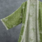 Olive Botanical Butterfly Kimono Bathrobe - image 2