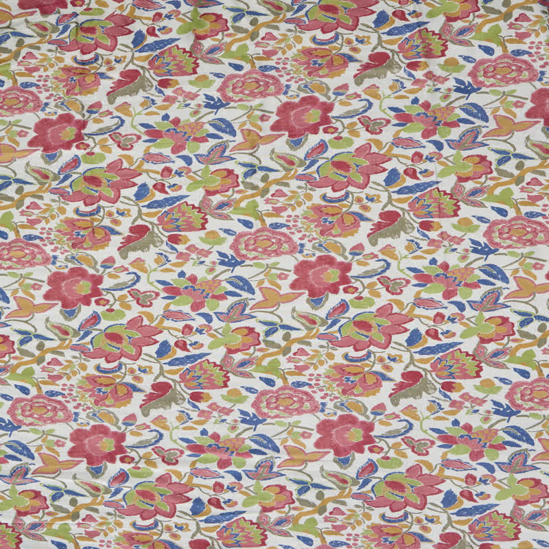 Vintage Pink Floral Double Gauze Throw Pillow - image 7