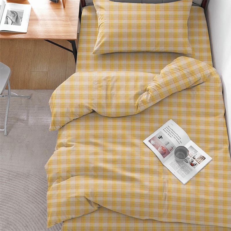 Pastel Gingham Twin XL Bedding Set - image 7