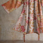 Botanical Pomegranate Print Cotton Kimono Robe - image 4