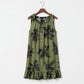 Botanical Nocturne Floral Cotton Lounge Dress - Green - L - image 2