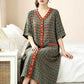 Plus Size Plaid Cotton Cardigan Nightgown - image 1