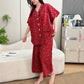 Plus Size Ruffle Trim Cropped Capri Loungewear Set - image 3