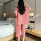Plus Size Ruffle Trim Cropped Capri Loungewear Set - image 20