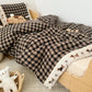 Cozy Khaki Gingham Quilt  with Puppy Embroidery - image 3