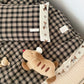 Cozy Khaki Gingham Quilt  with Puppy Embroidery - Brown - 2pcs Pillowcases - 19" × 29" - image 5