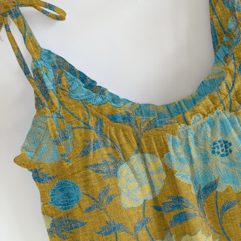 Retro Peony Cotton Cami Loungewear Set - image 14