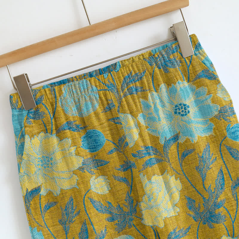 Retro Peony Cotton Cami Loungewear Set - image 15