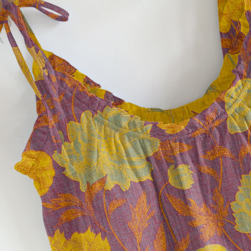 Retro Peony Cotton Cami Loungewear Set - image 22