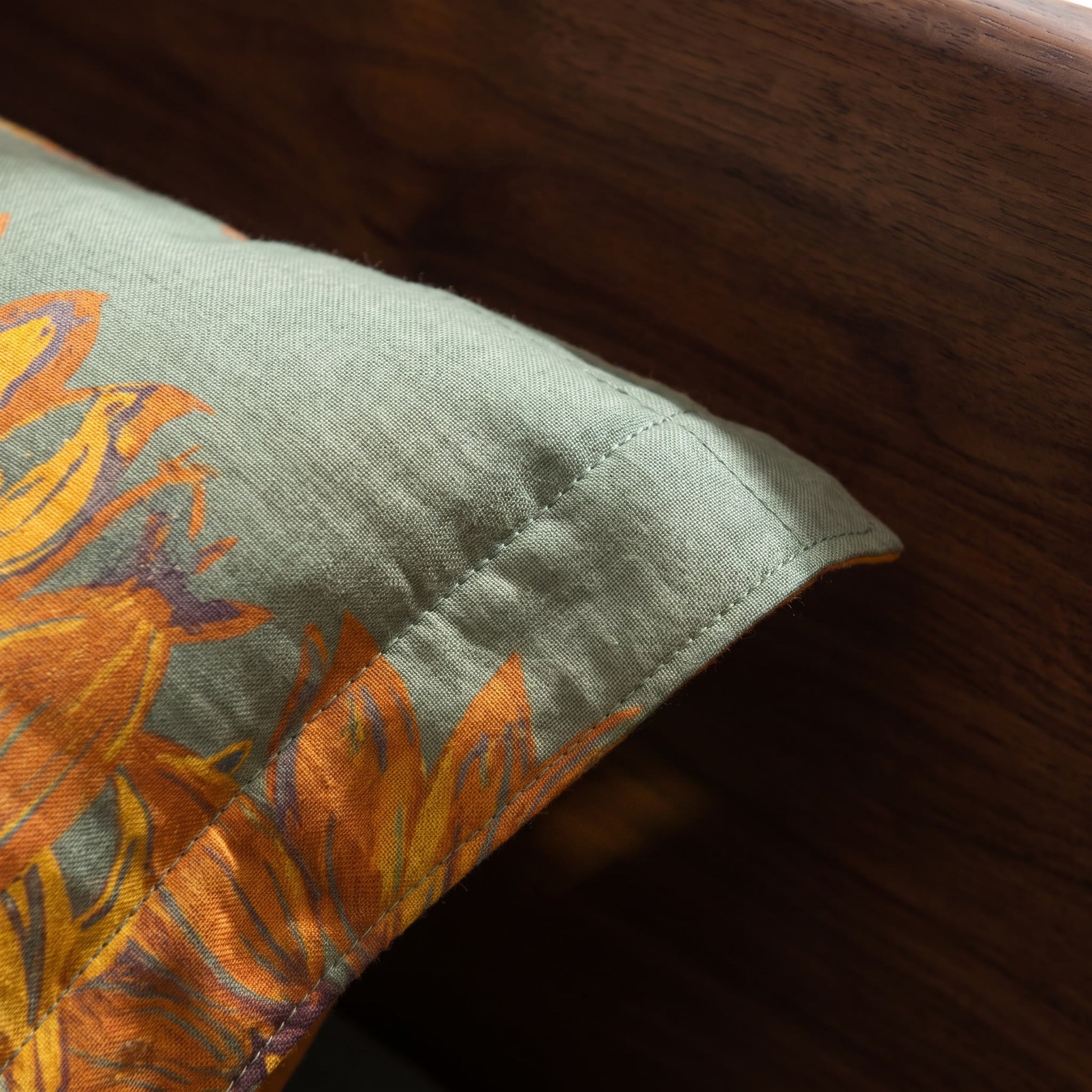 Vintage Sunflower Cotton Gauze Bedding Set - image 7